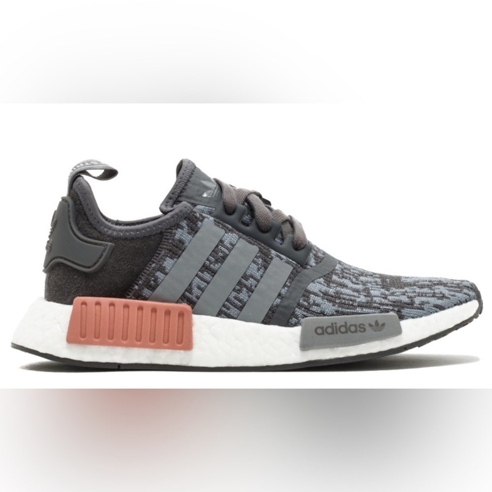 Adidas Multi-Color NMD R1 Sneakers grey Raw Pink EUC